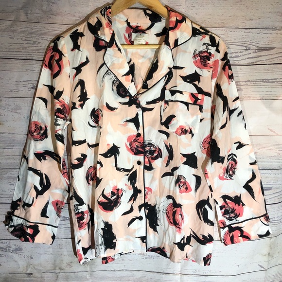 kate spade Other - KATE SPADE Pink Floral Toses PJ Sleep Top